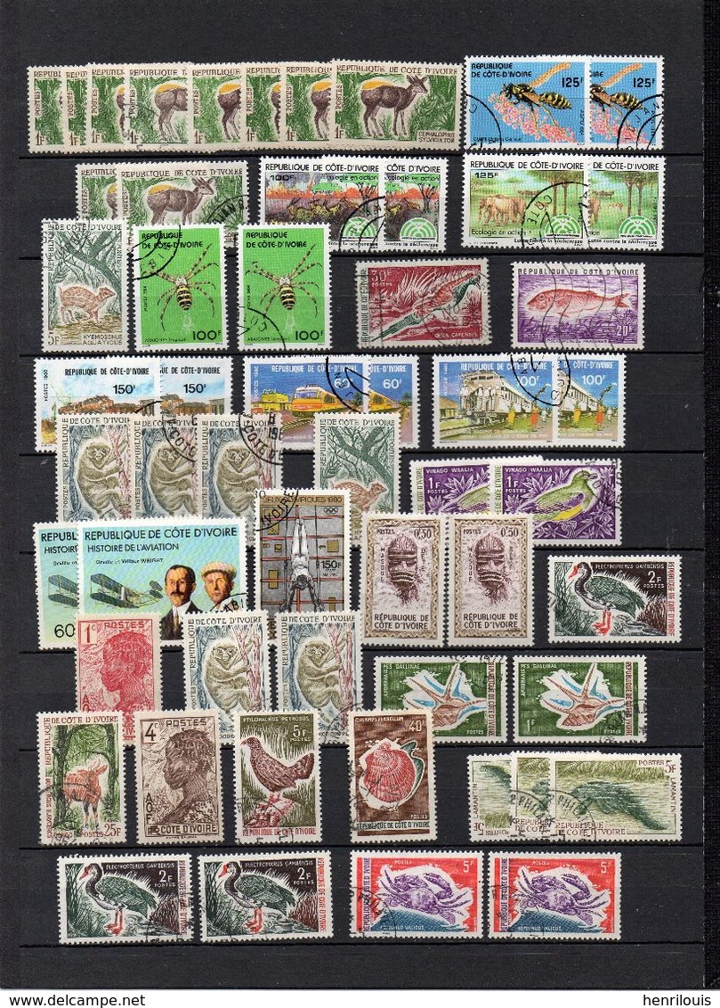 COTE D' IVOIRELot De Timbres   (ref 612 C ) - Vrac (max 999 Timbres)