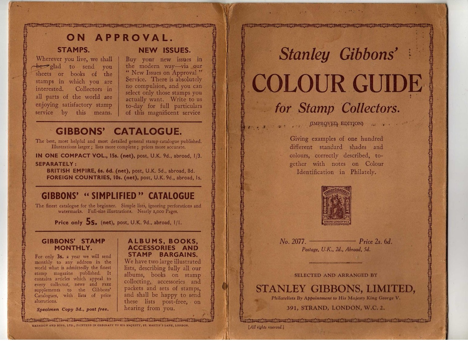 Stanley Gibbons Colour Guide For Stamp Collectors - Grande-Bretagne