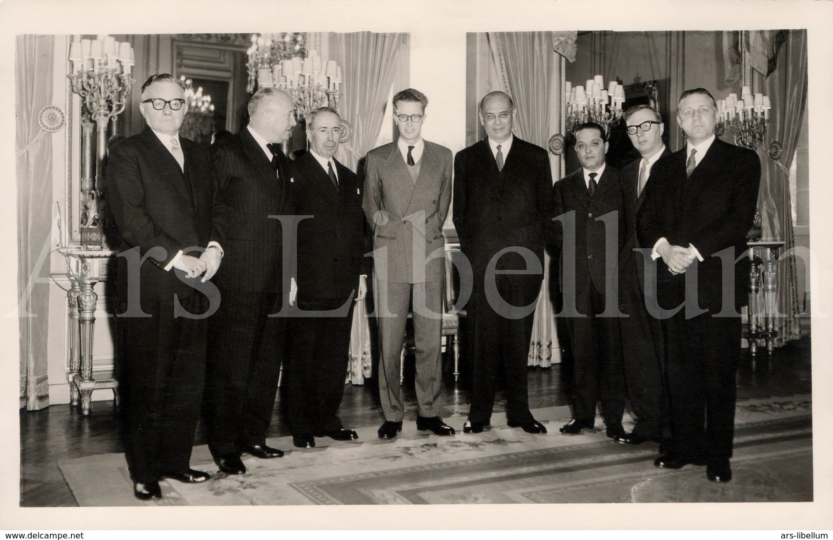 Postcard / ROYALTY / Belgique / Roi Baudouin / Koning Boudewijn / Reception Des Ministres Des Finances / 1959 - Personnages