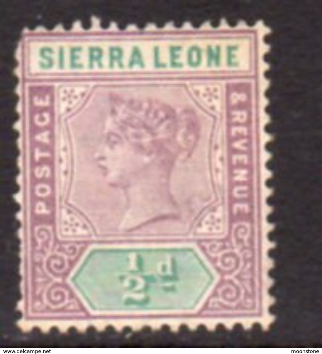 Sierra Leone QV 1896-7 ½d Definitive, Wmk. Crown CA, Hinged Mint, SG 41 (BA) - Sierra Leone (...-1960)