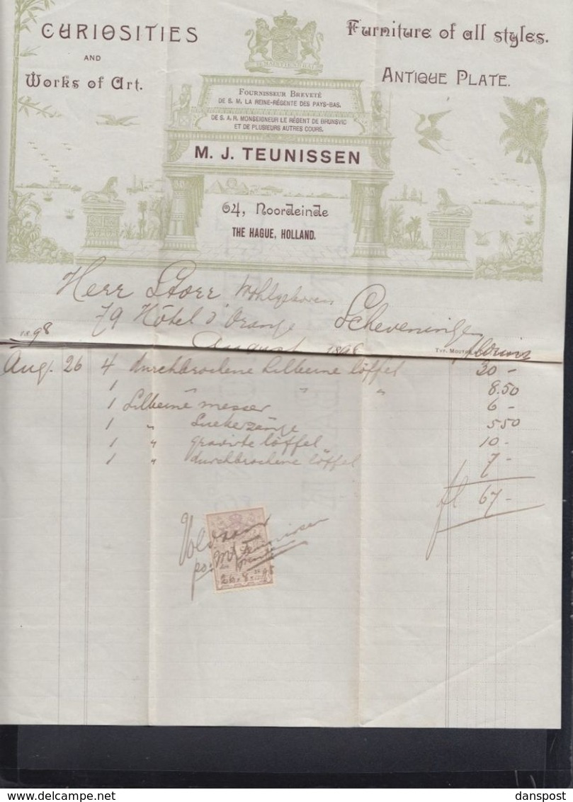 Teunissen The Hague 1898 - Revenue Stamps