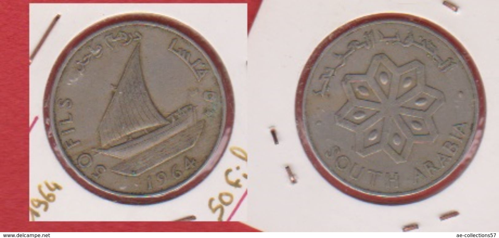 Souh Arabia / KM 4 / 50 Fils 1964 / TTB - Saudi Arabia