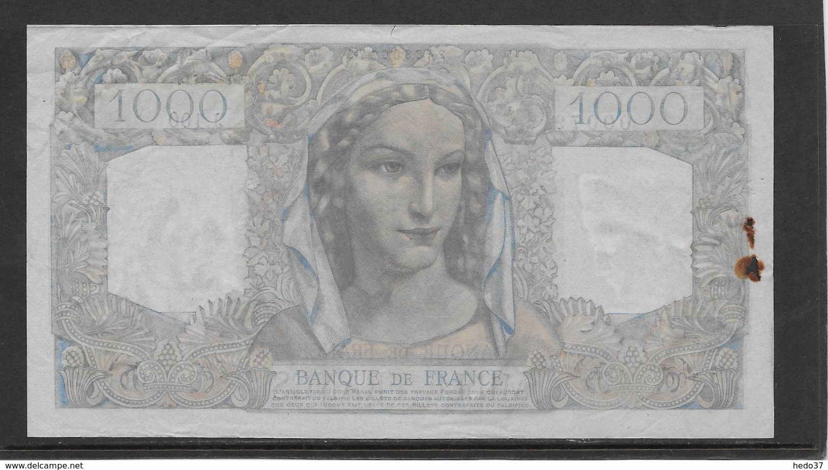 France 1000 Francs Minerve Et Hercule - 23-8-1945 - Fayette N°41-7 - TTB - 1 000 F 1945-1950 ''Minerve Et Hercule''