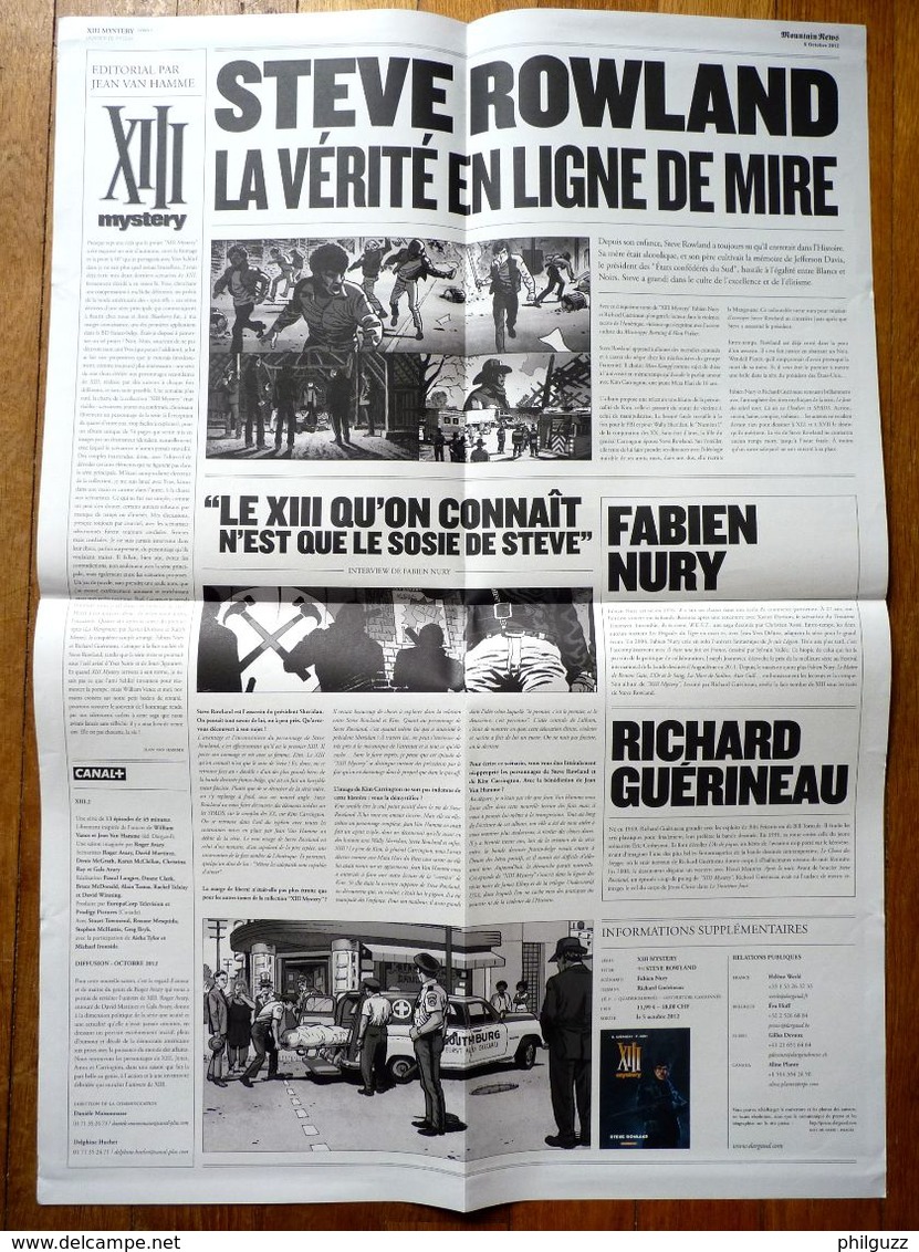 POSTER XIII JOURNAL MOUNTAIN NEWS GUERINEAU 2012 - Objets Publicitaires