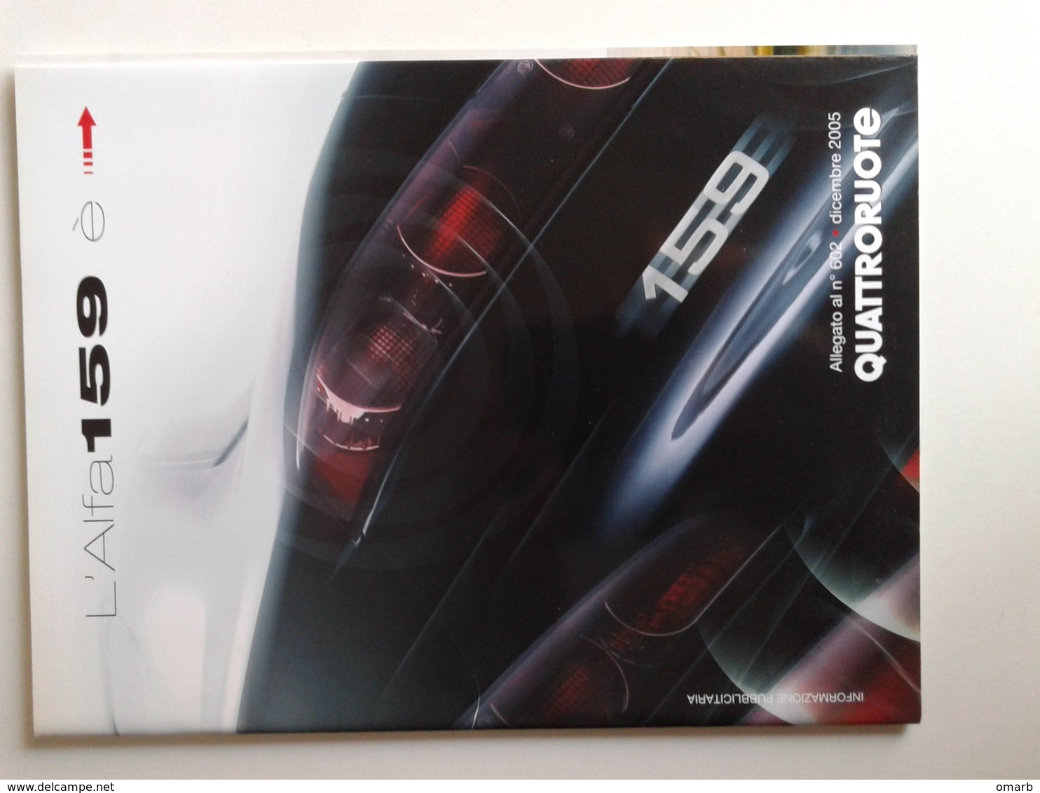 Dep021 Depliant Advertising Alfa Romeo 159 Allegato Quattroruote Rivista Motore Engine Design Auto Car Voiture - Automobili