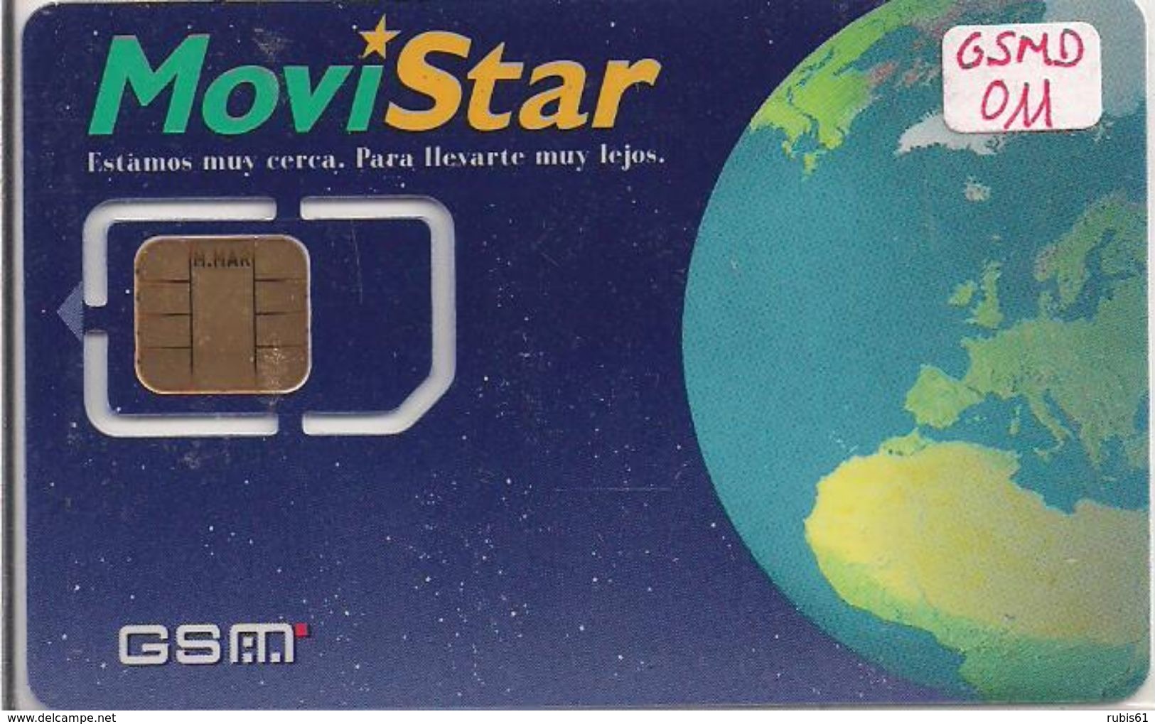 TARJETA GSM MOVISTAR DUAL 011 RARE - Telefonica