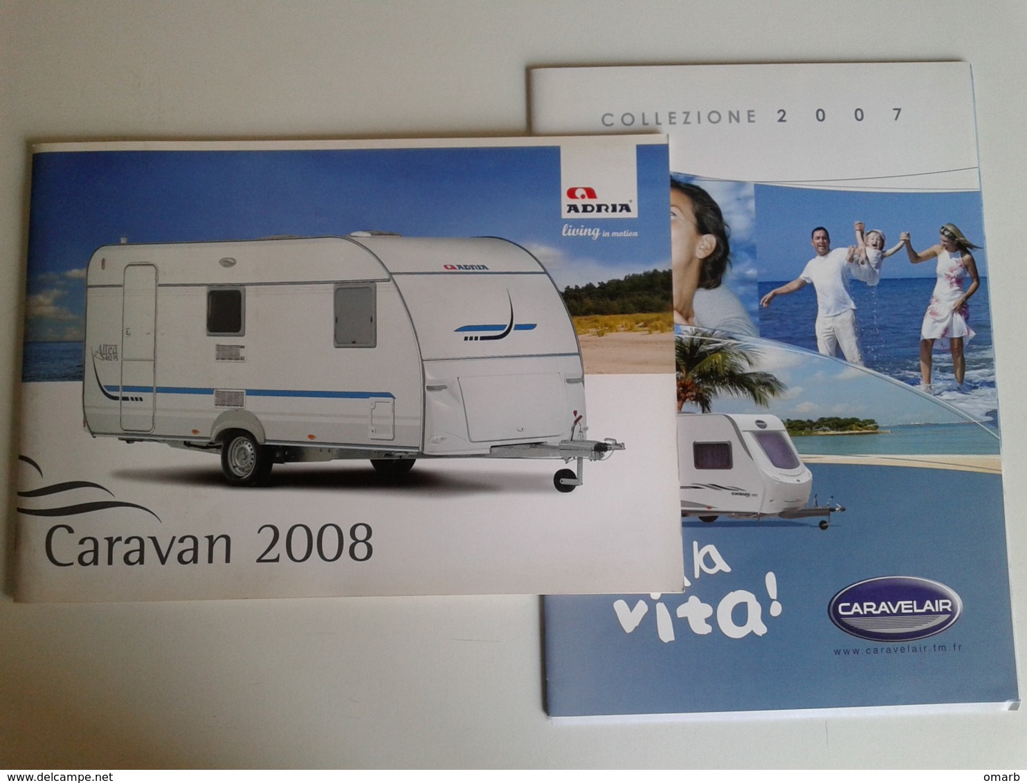 Dep026 Depliant Advertising Roulotte Camping Adria Caravelair Plain Air Tourism Turismo - Wohnwagen