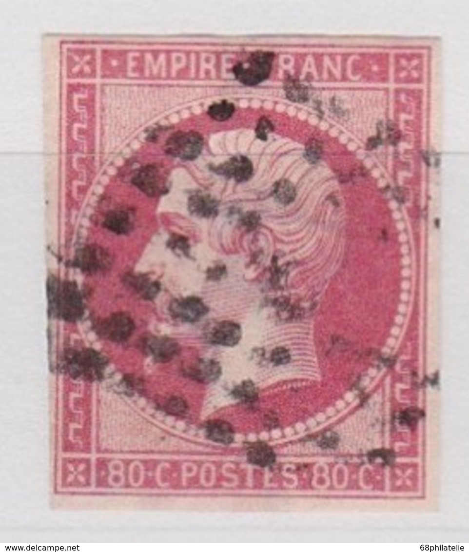 FRANCE   YT N° 17B OBLITERE - 1863-1870 Napoléon III Con Laureles