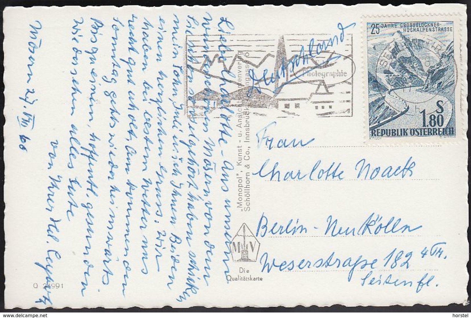 Austria - 6410 Telfs - Blick Auf Den Ort - Oberinntal - Nice Stamp - 1960 - Telfs
