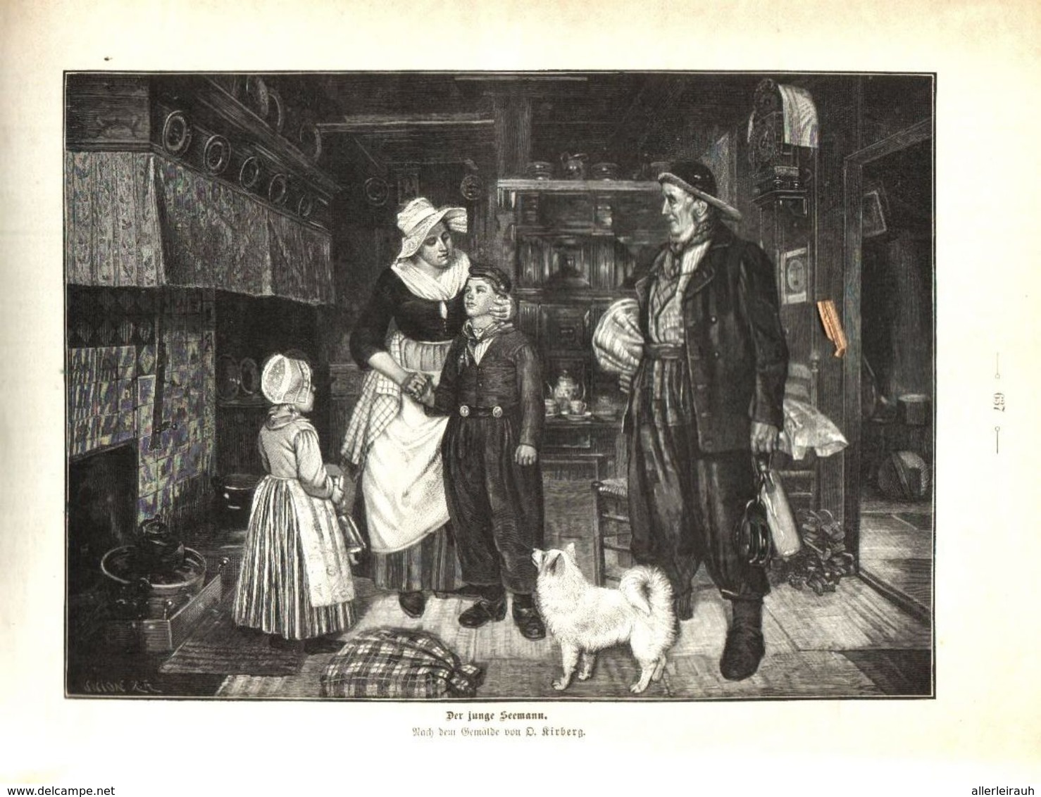 Der Junge Seemann (nach Einem Gemälde Von C. Kirberg) / Druck, Entnommen Aus Zeitschrift /1910 - Bücherpakete