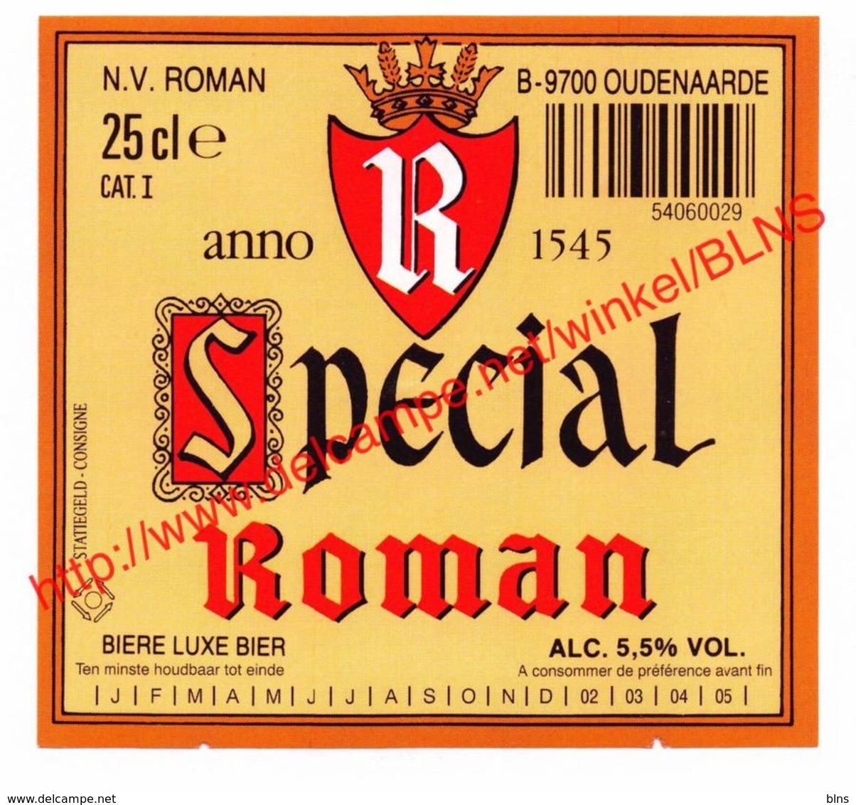 Lot 88 etiketten Brouwerij Roman