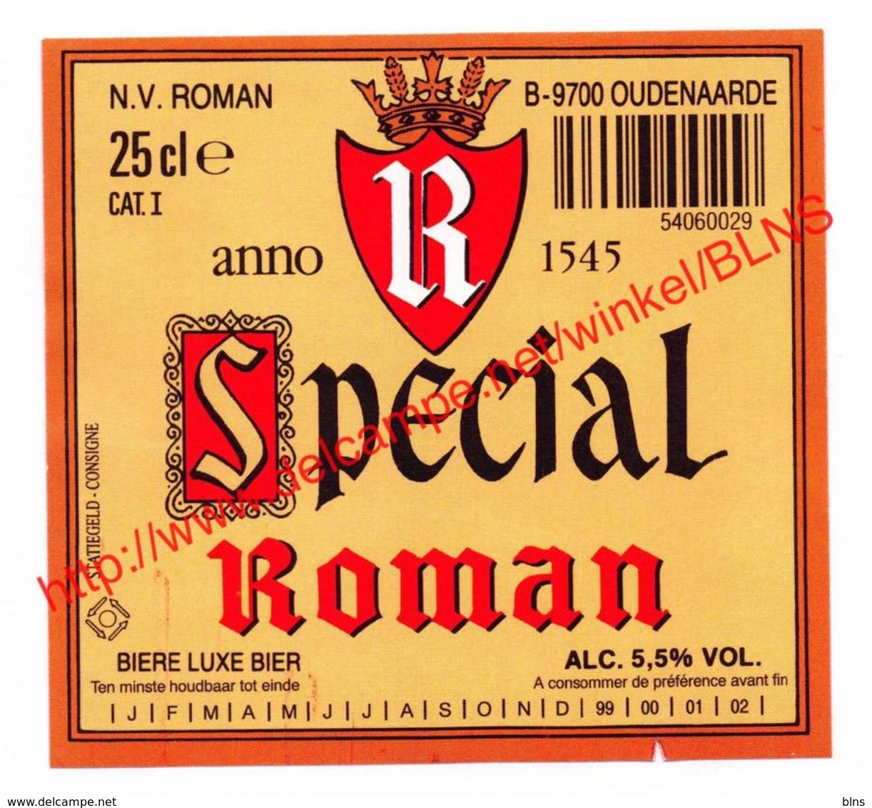 Lot 88 etiketten Brouwerij Roman