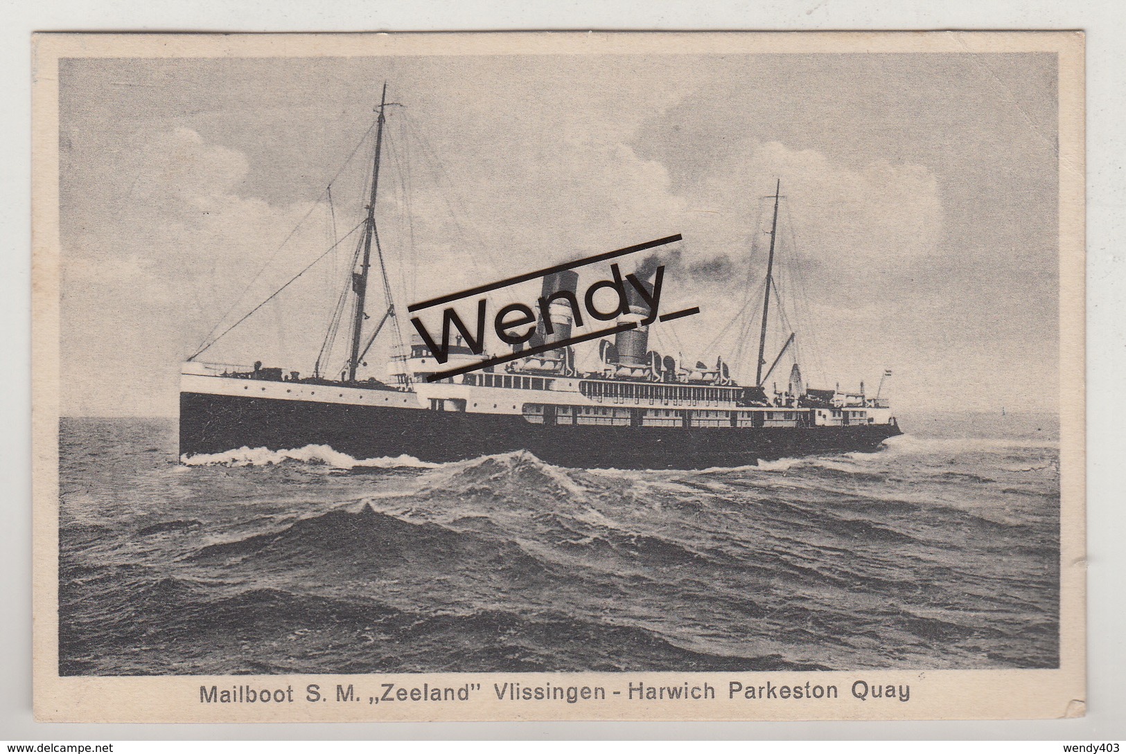 Vlissingen-Harwich 1928 - Andere & Zonder Classificatie