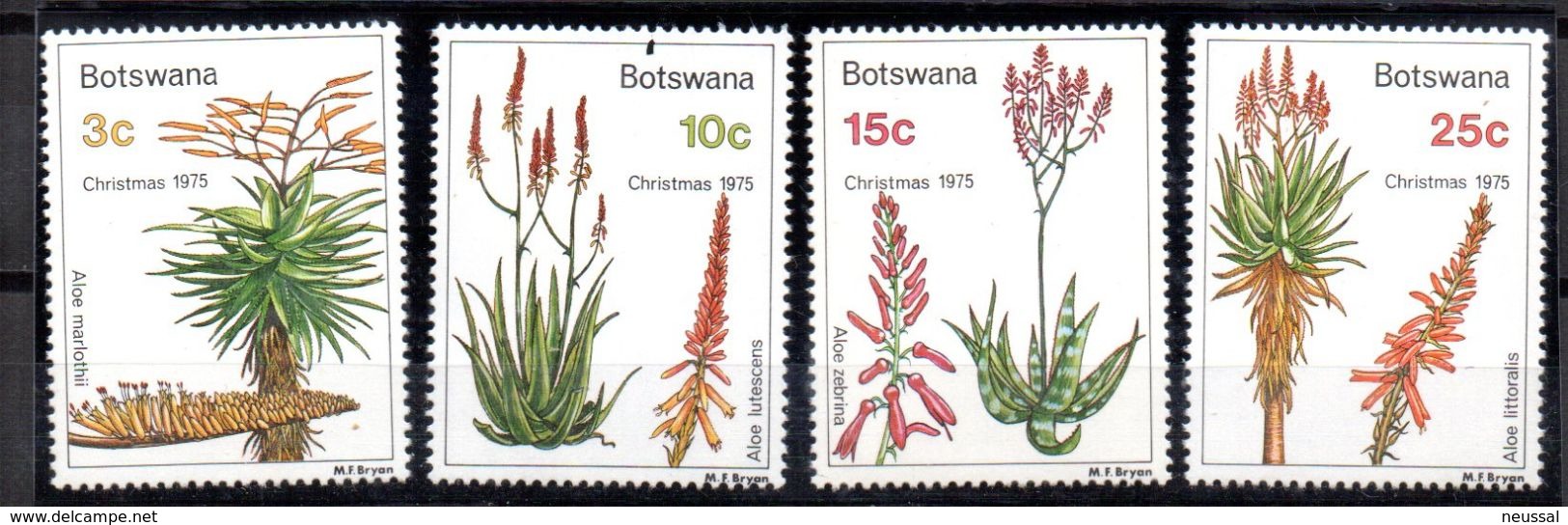 Serie Nº 295/8  Bostwana Navidad - Botswana (1966-...)