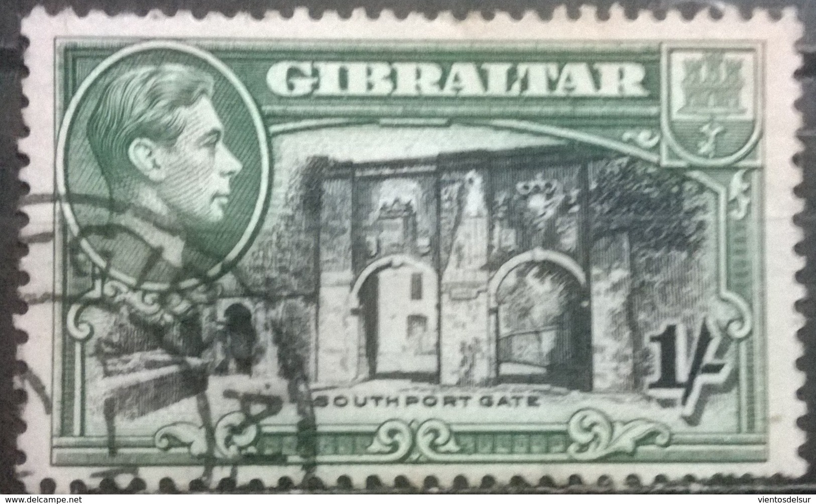 GIBRALTAR  - KGVI  - YVERT # 110 - VF USED - Gibilterra