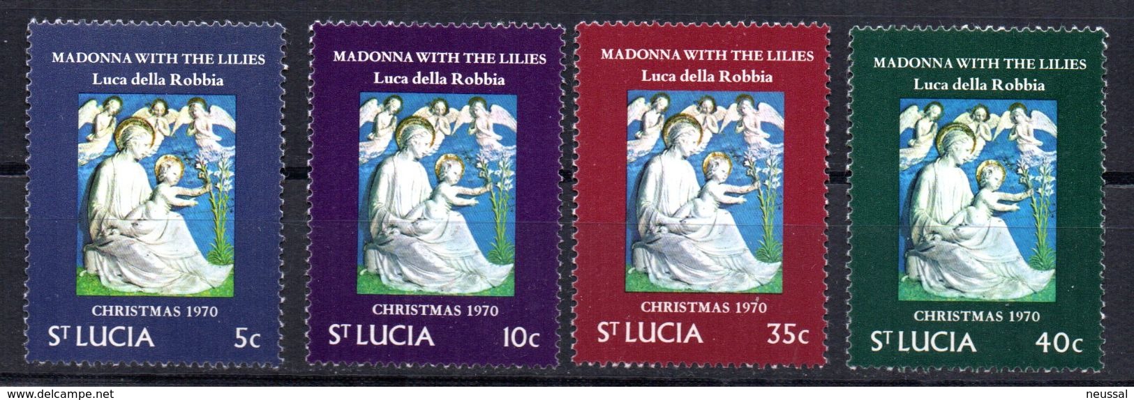 Serie Nº 284/7 ST. Lucia  Navidad - St.Lucia (1979-...)