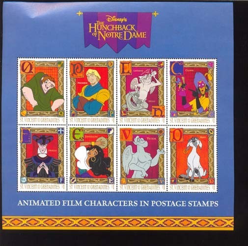 #  M- 557 *   MINT NEVER HINGED MINI SHEET OF DISNEY    (  ST.VINCENT  & GR   1996 - Disney