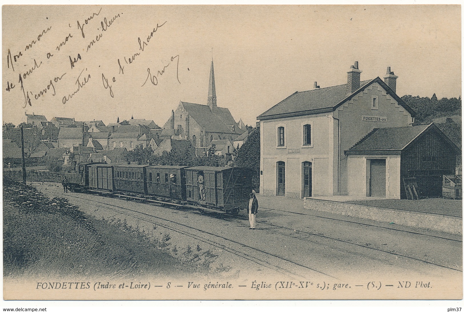 FONDETTES - Vue Générale, Tramway En Gare - Fondettes