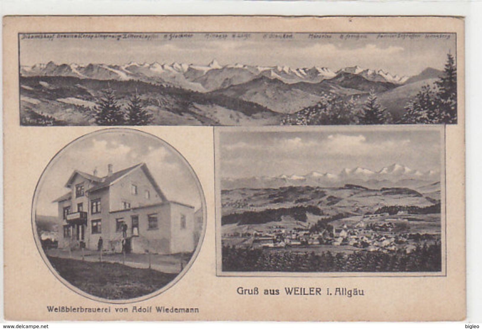 Gruss Aus Weiler - Weissbiebrauerei - 1918        (A-67-100511) - Altri & Non Classificati