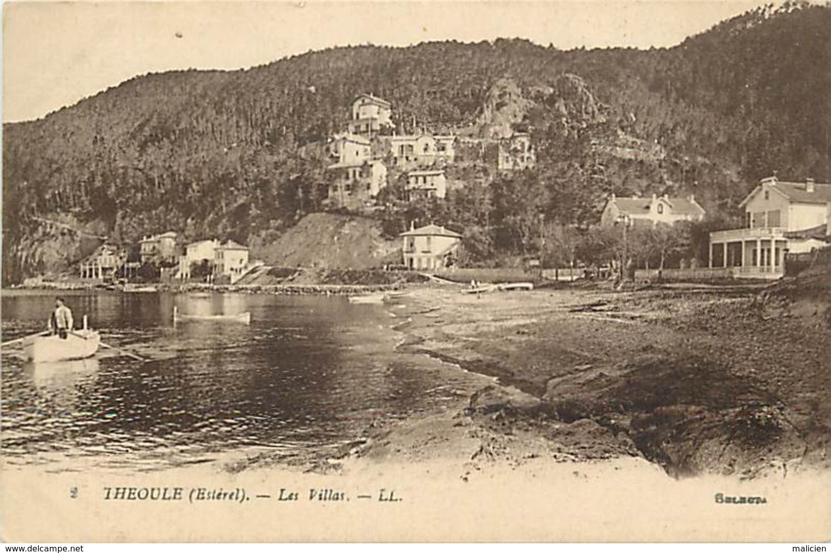 - Alpes Maritimes -ref-B891- Theoule - Les Villas - Villa - Barque - Carte Bon Etat - - Autres & Non Classés