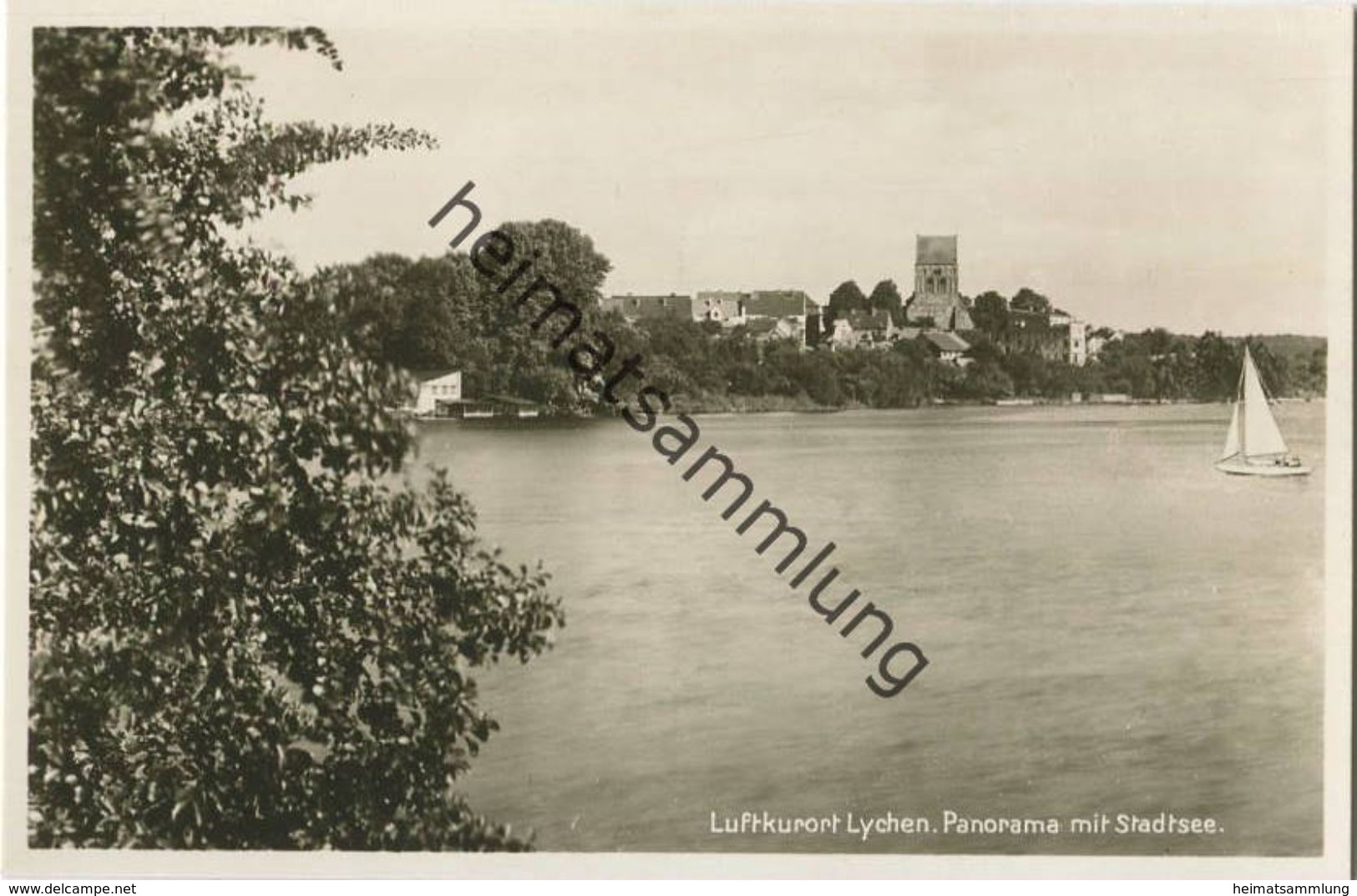 Lychen - Panorama Mit Stadtsee - Foto-AK 30er Jahre - Verlag J. Goldiner Berlin - Lychen