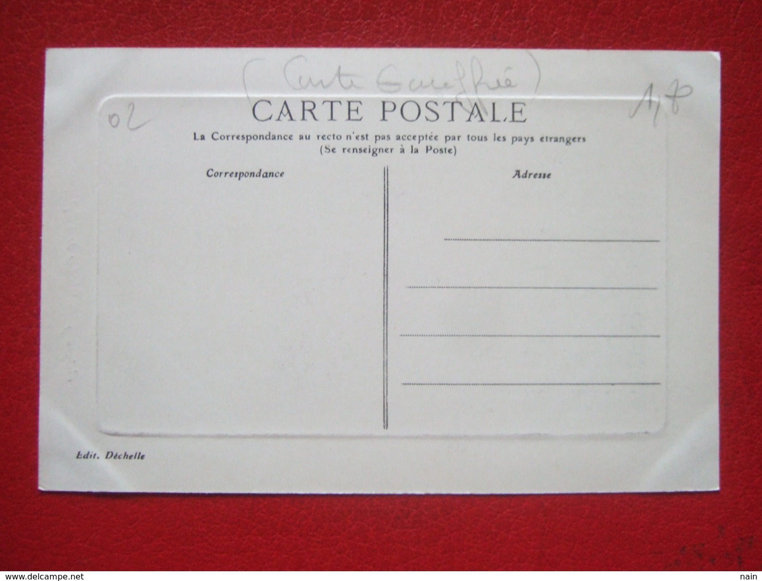 02 - CREZANCY - " USINE DE L' OPTIQUE " - CARTE GAUFFREE " - - Autres & Non Classés
