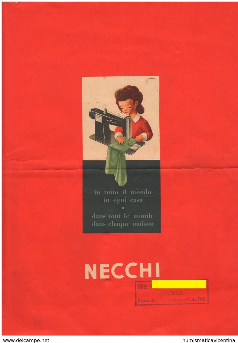 Necchi Macchine Da Cucire Depliant Machines à Coudre Sewing Machines - Andere & Zonder Classificatie