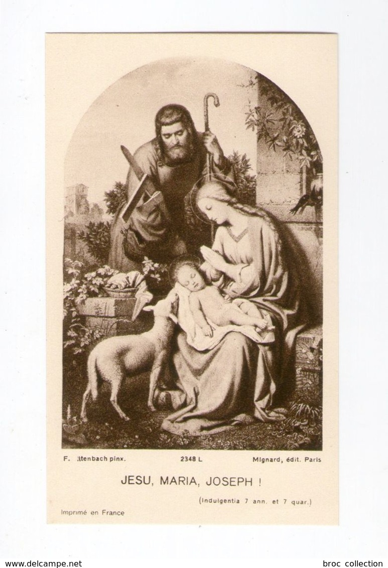 Jesu, Maria, Joseph ! Sainte Famille, éd. Mignard N° 2348 L - Devotion Images