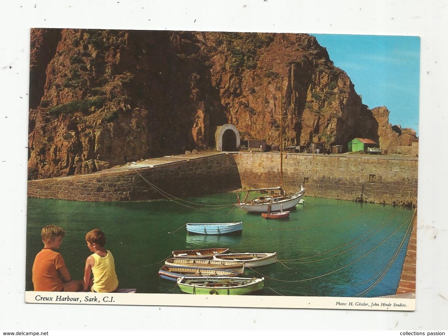 Cp, Royaume Uni, îles De La Manche, SARK , C.I. ,vierge, Ed. Hinde,  Creux Harbour - Sark