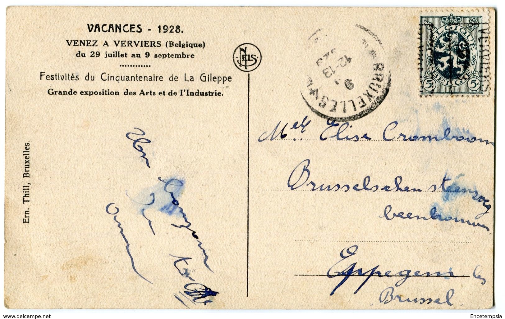 CPA - Carte Postale - Belgique - Barrage De La Gileppe - 1929 - Gileppe (Dam)