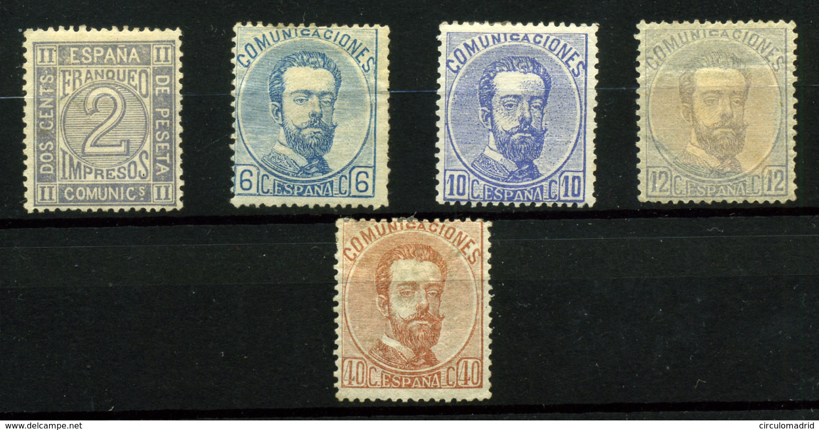 España Nº 116,118, 121/22 Y 125.. Año 1872 - Unused Stamps