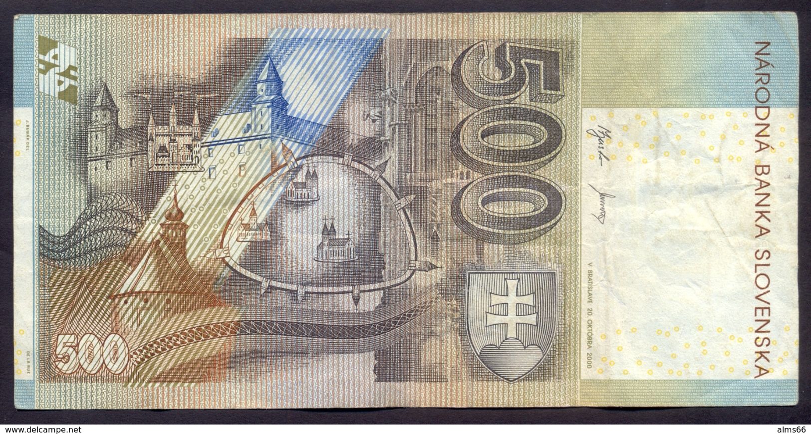 Slovakia 500 Korun 2000 VF P- 31 - Slovaquie