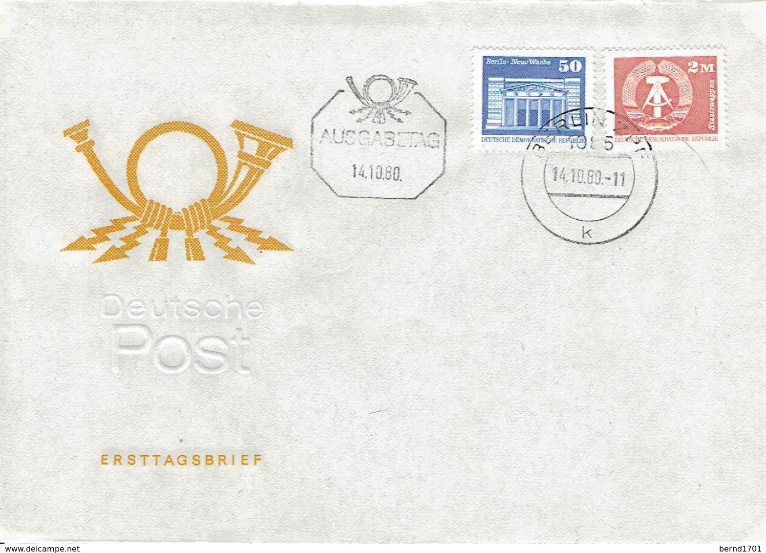 DDR / GDR - Mi-Nr 2549/2550 FDC (O1030)- - 1971-1980