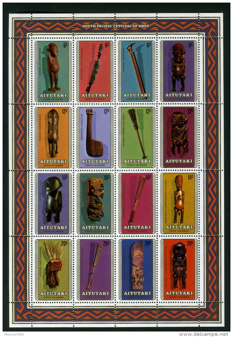 AITUTAKI ( POSTE ) :Y&amp;T N°  254/269  TIMBRES  NEUFS  SANS  TRACE  DE  CHARNIERE , A  VOIR . - Aitutaki