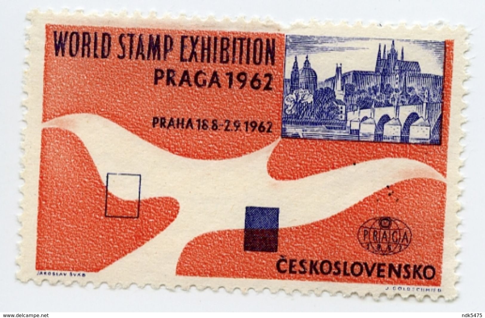 CINDERELLA : PRAGUE / PRAGA - WORLD STAMP EXHIBITION 1962 - Cinderellas