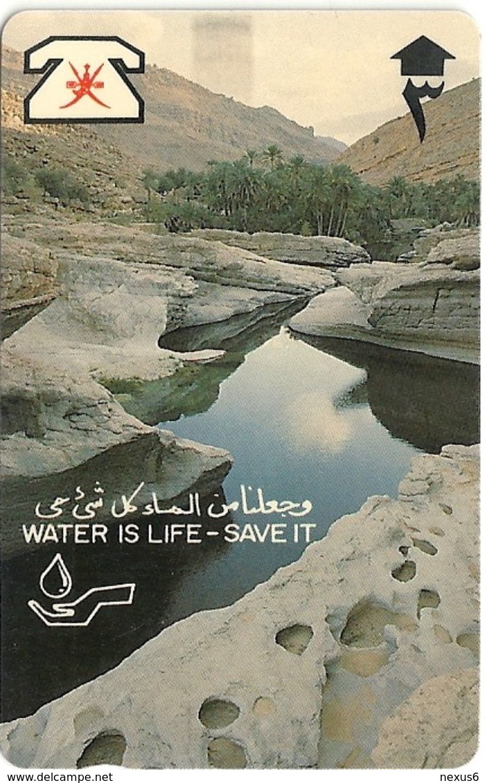 Oman - Water Is Life - Still River - 4OMNA - 1990, 209.900ex, Used - Oman
