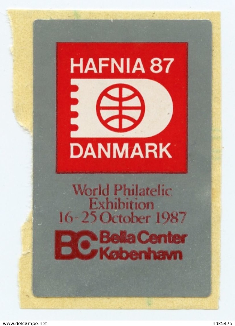 CINDERELLA : DENMARK / DANMARK - HAFNIA 87, WORLD PHILATELIC EXHIBITION, KOBENHAVN - Cinderellas