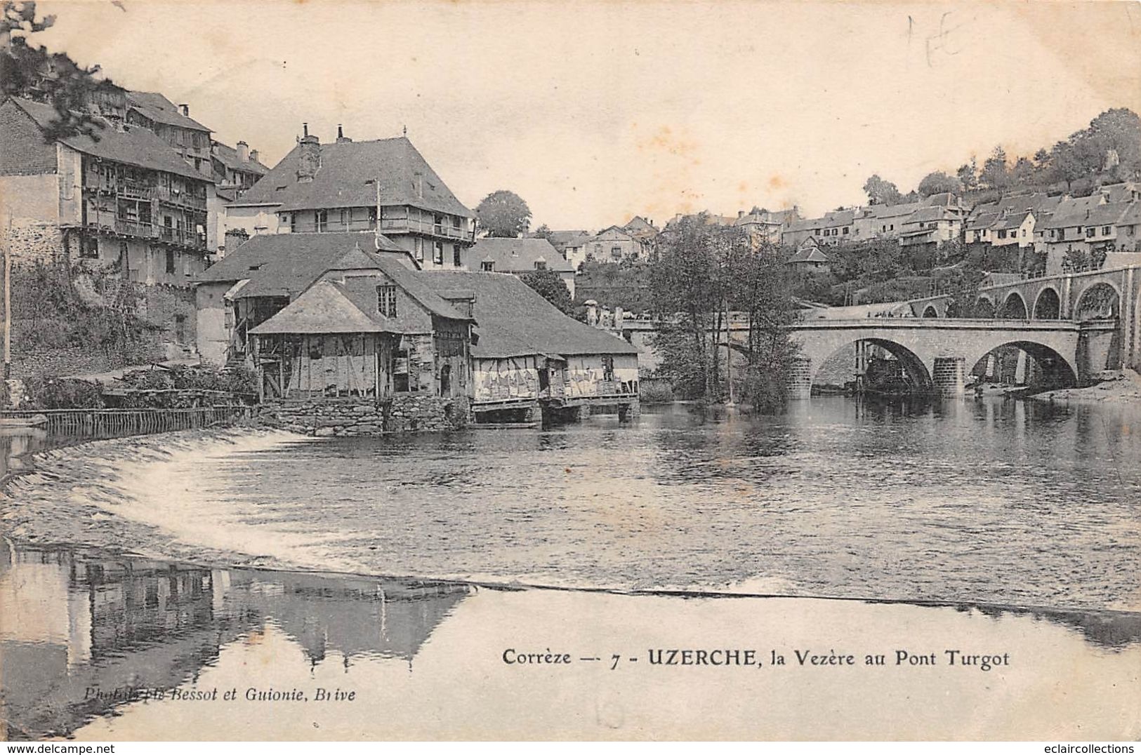 Uzerche      19       La Vézère Au Pont Turgot   (voir Scan) - Uzerche