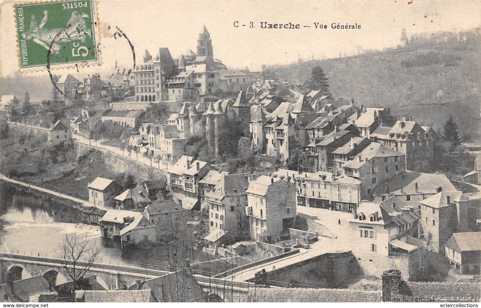 Uzerche      19        Vue Générale   (voir Scan) - Uzerche