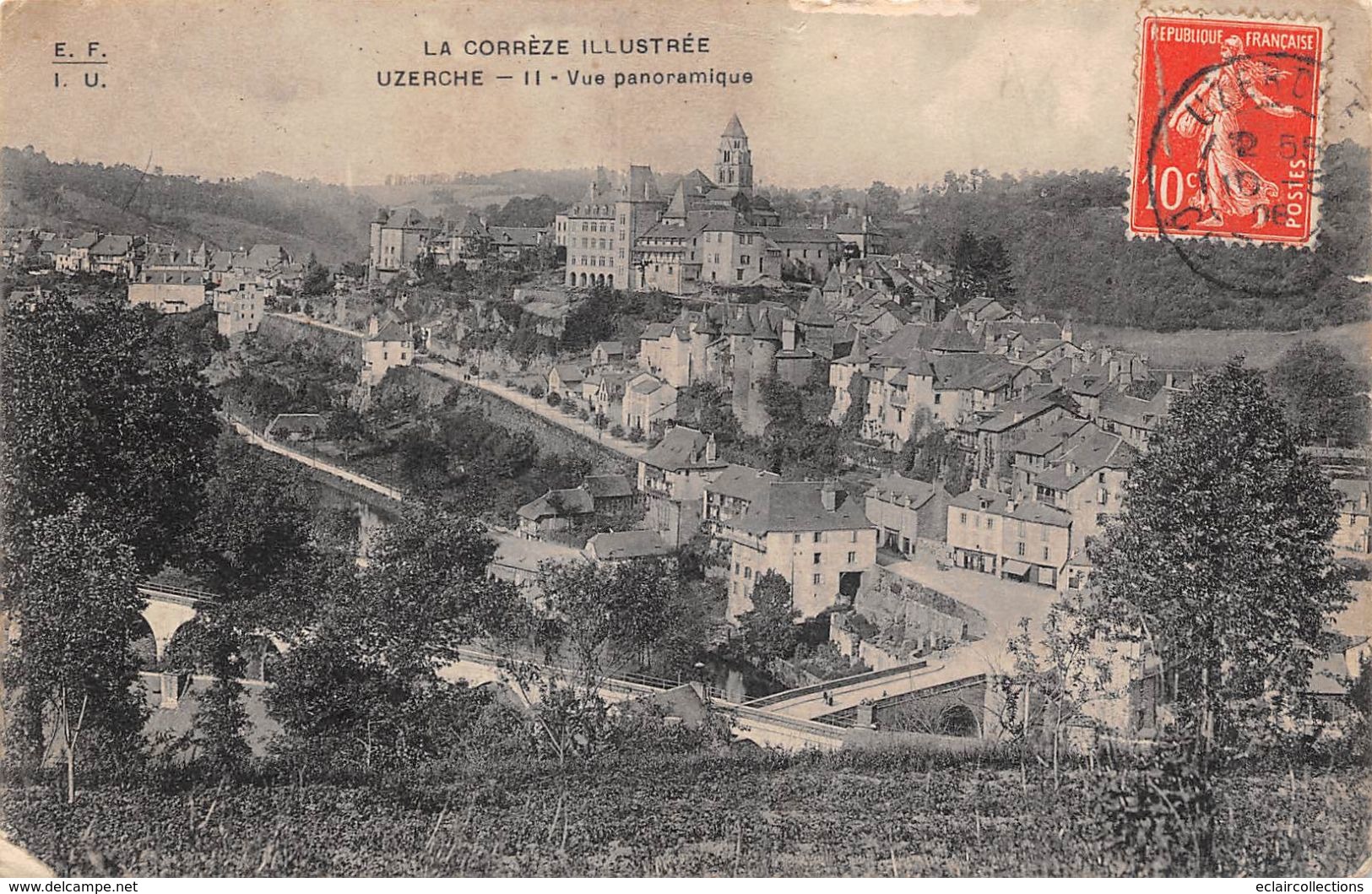 Uzerche      19        Vue Panoramique      (voir Scan) - Uzerche