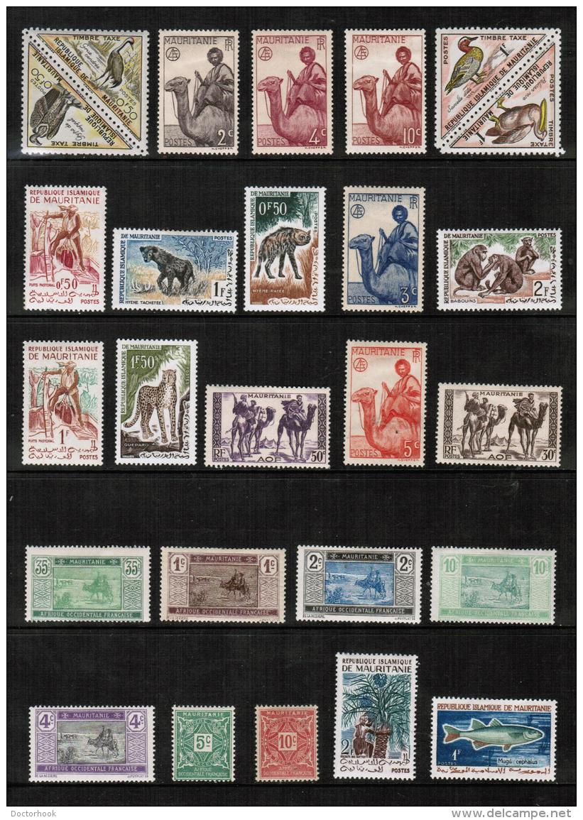 MAURITANIA---Collection Of MINT Light Hinged/Hinged DL-481 - Collections (with Albums)