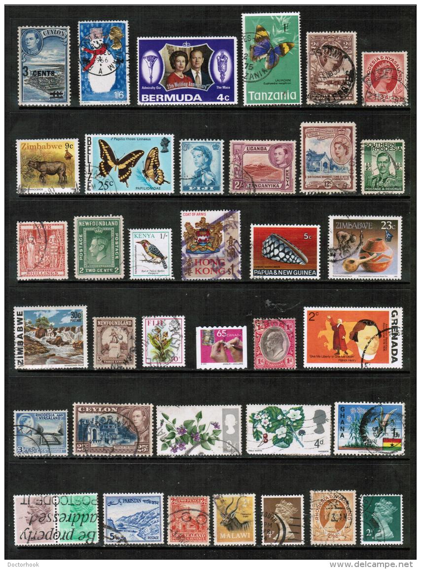 BRITISH COMMONWEALTH---Collection Of USED DL-484 - Collections (sans Albums)