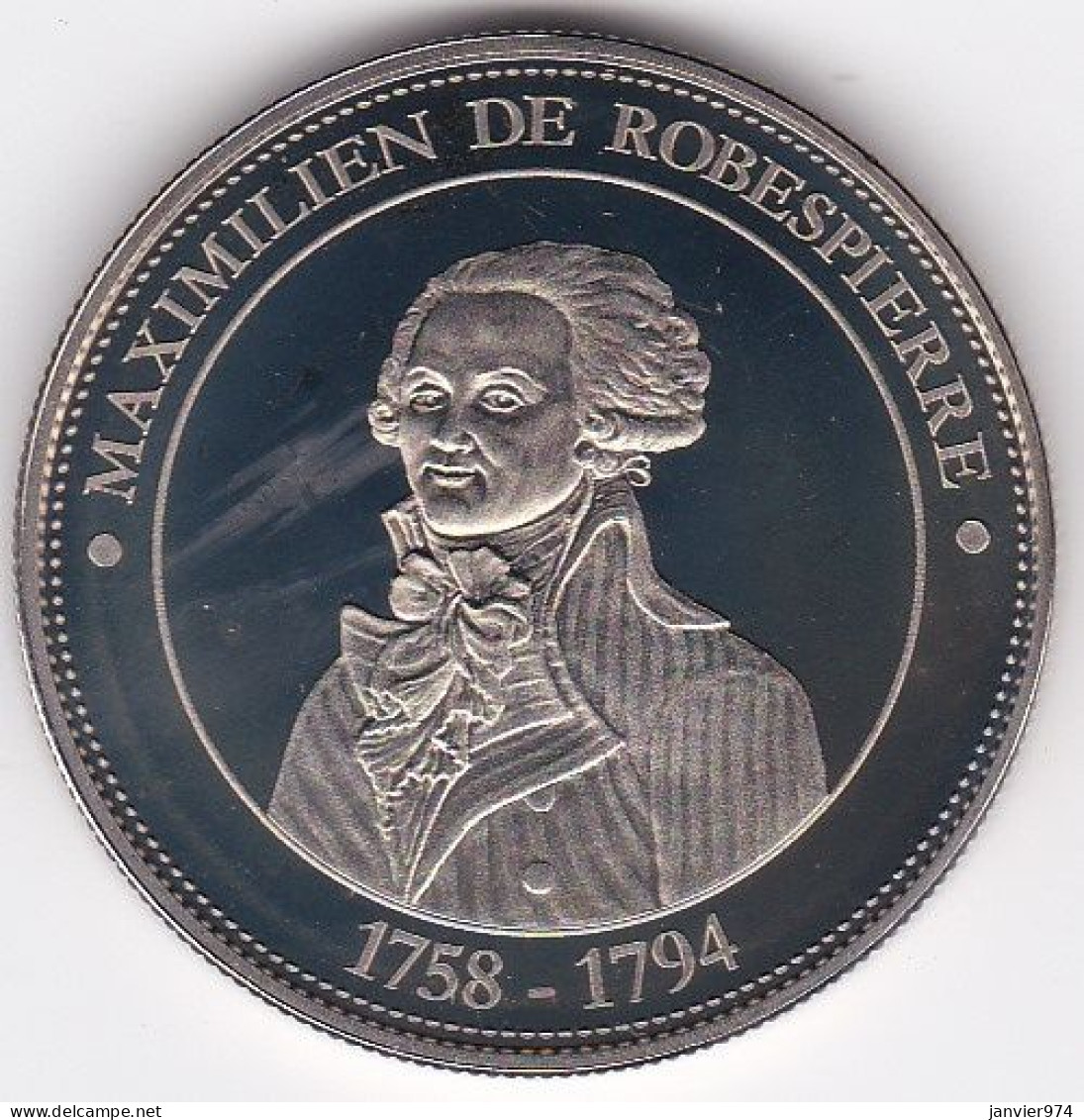 Médaille Révolution Française, Maximilien De Robespierre 1758 - 1794. FDC - Autres & Non Classés