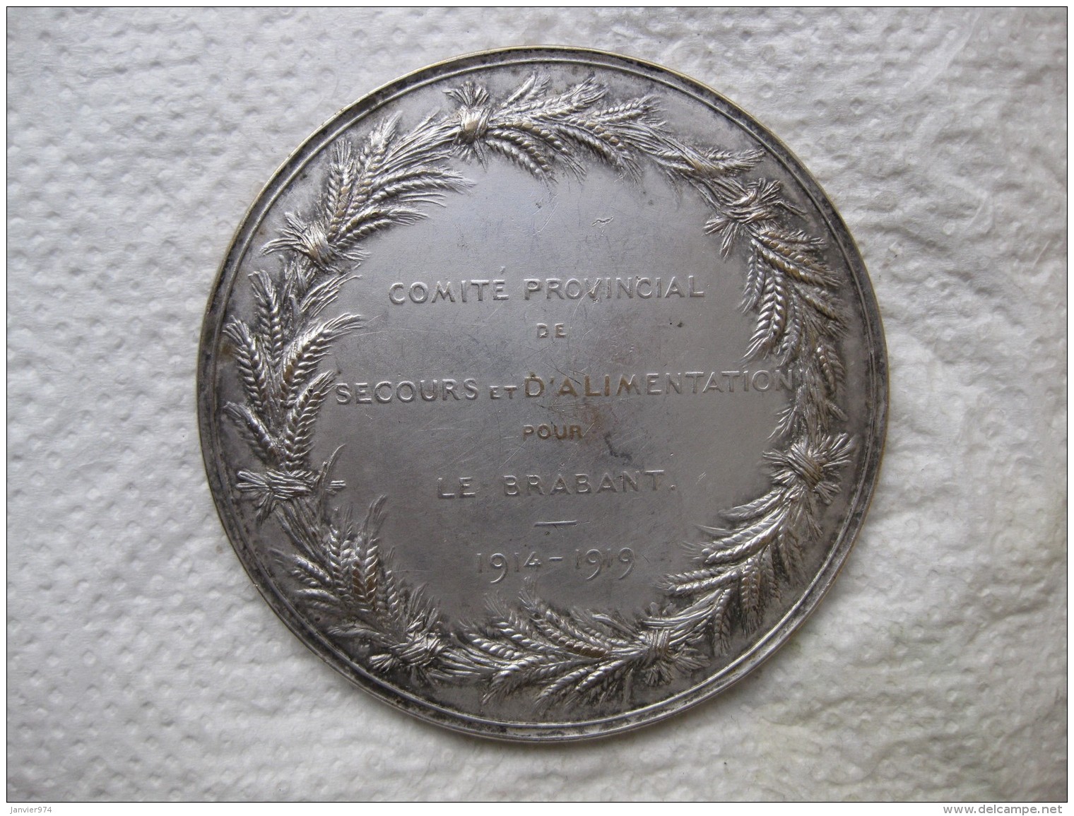 Médaille Souviens Toi. Le Brabant 1914 -1919, Par Devreese - Sonstige & Ohne Zuordnung