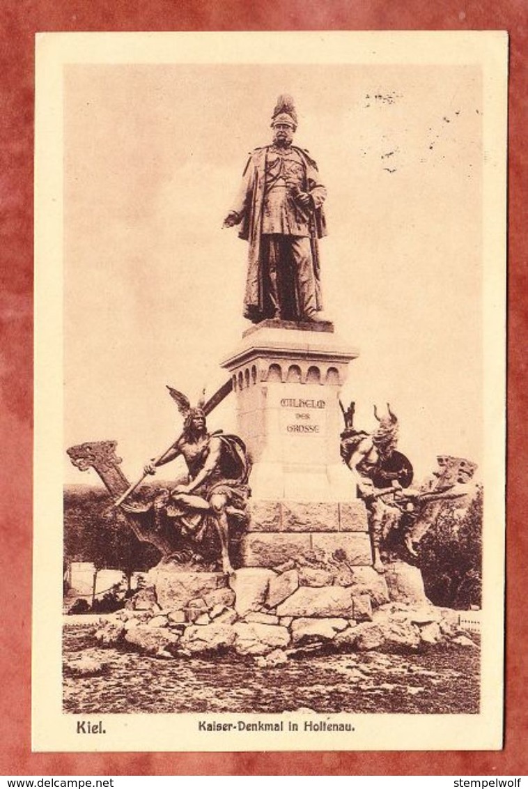 AK Kaiser-Denkmal In Holtenau, EF Adler, MS ADAC-Autorennen.. Kiel, Nach Neumuenster 1926 (45697) - Briefe U. Dokumente