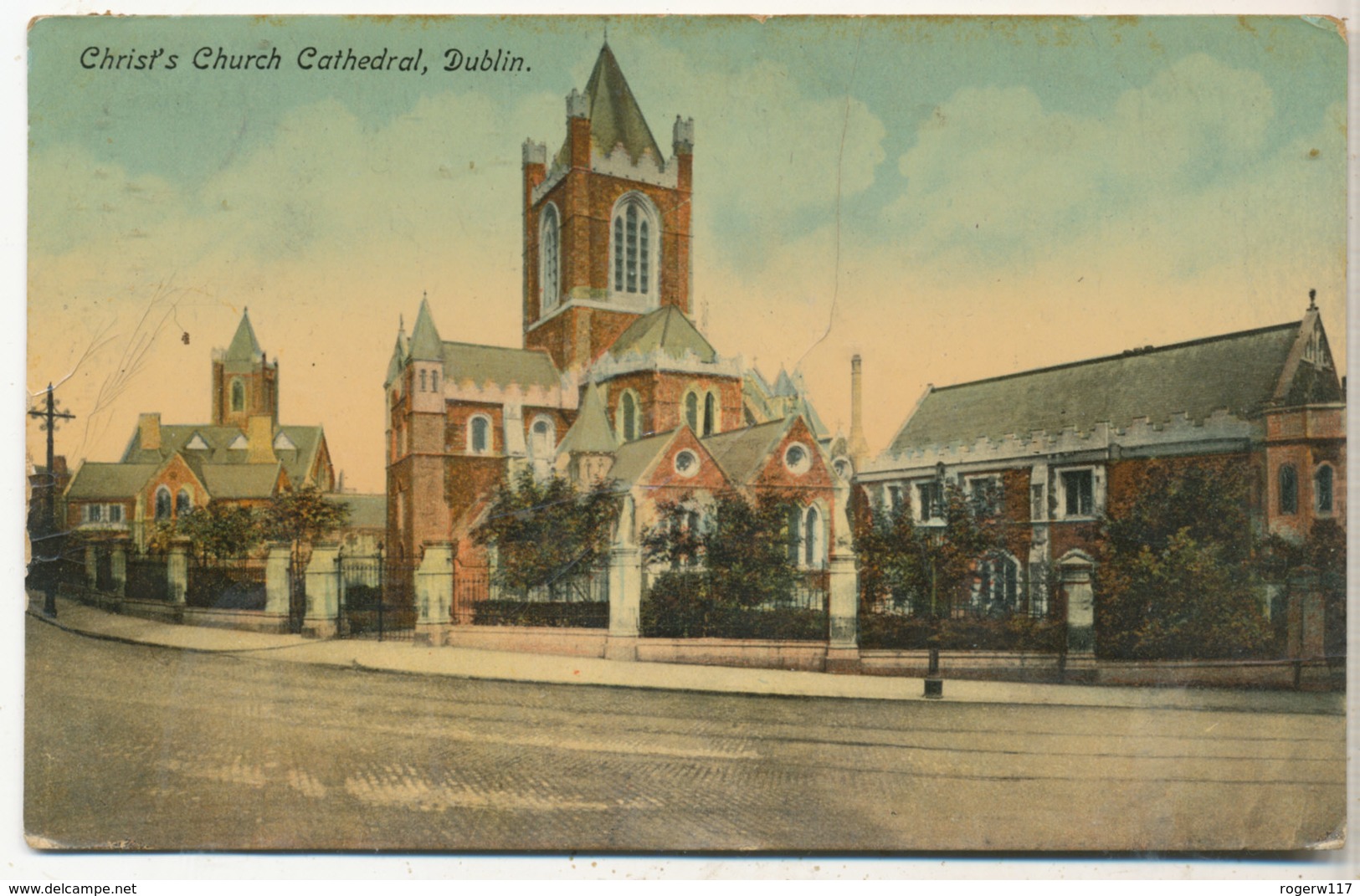 Christ's Church Cathedral, Dublin, 1920 Postcard - Dublin