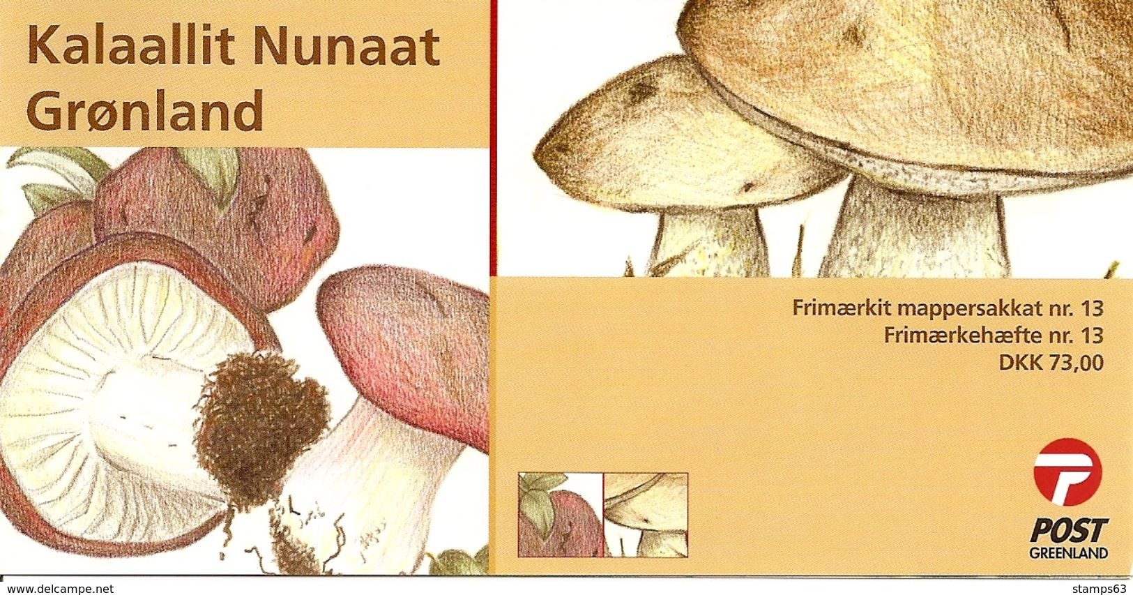 GREENLAND, Booklet 22, 2005, Edible Fungi I. Mushrooms - Carnets