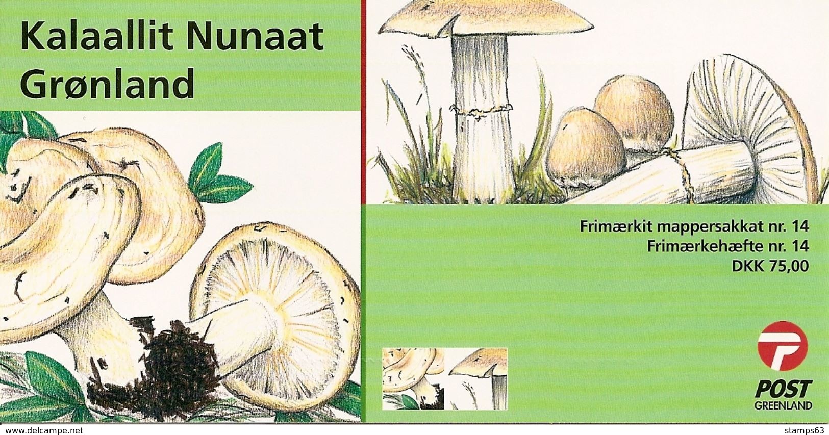 GREENLAND, Booklet 24, 2006, Edible Fungi II, Mushrooms - Carnets