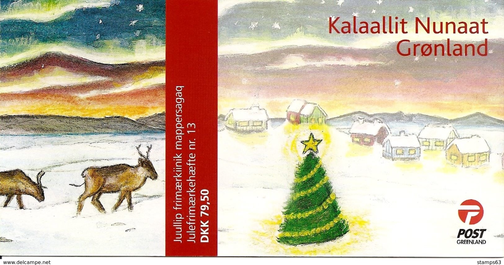 GREENLAND, Booklet 29, 2008, Christmas - Postzegelboekjes