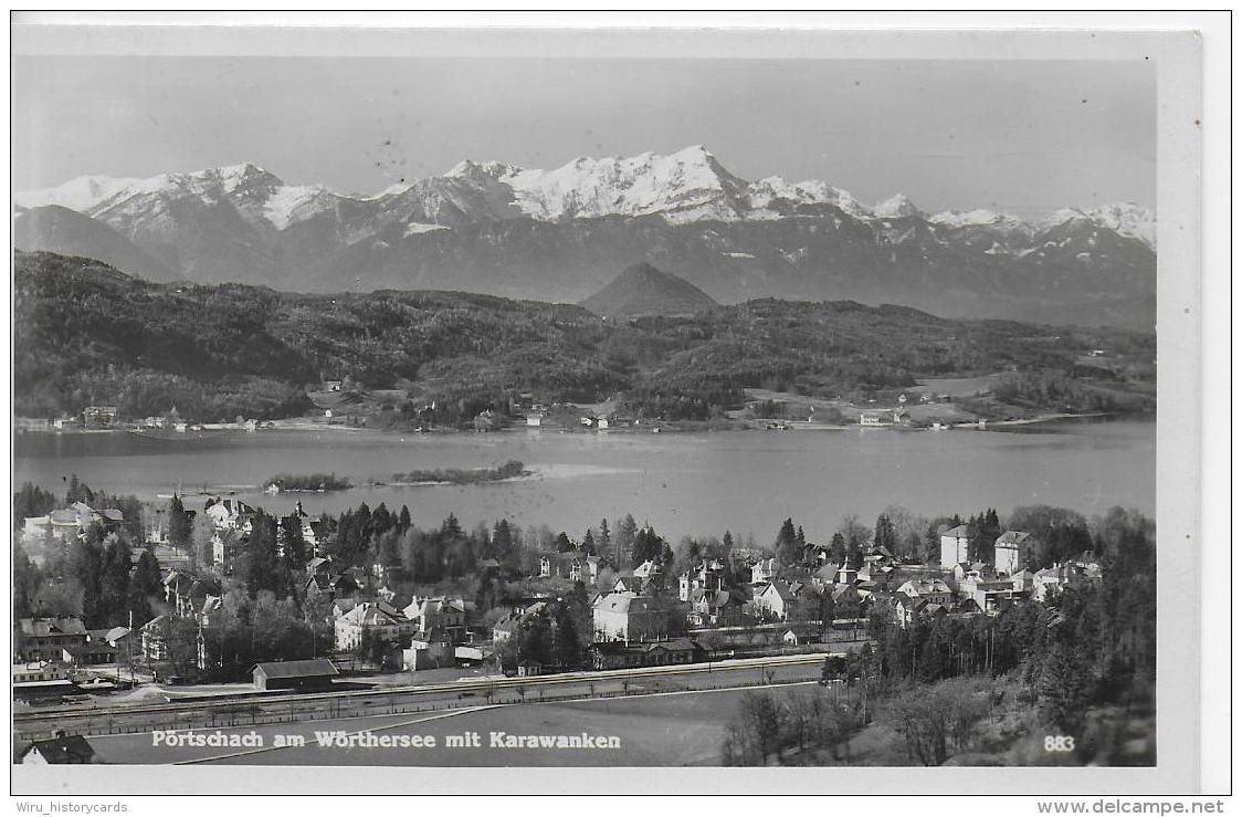 AK 0830  Pörtschach Am Wörthersee Mit Karawanken - Verlag Schilcher Um 1940 - Pörtschach